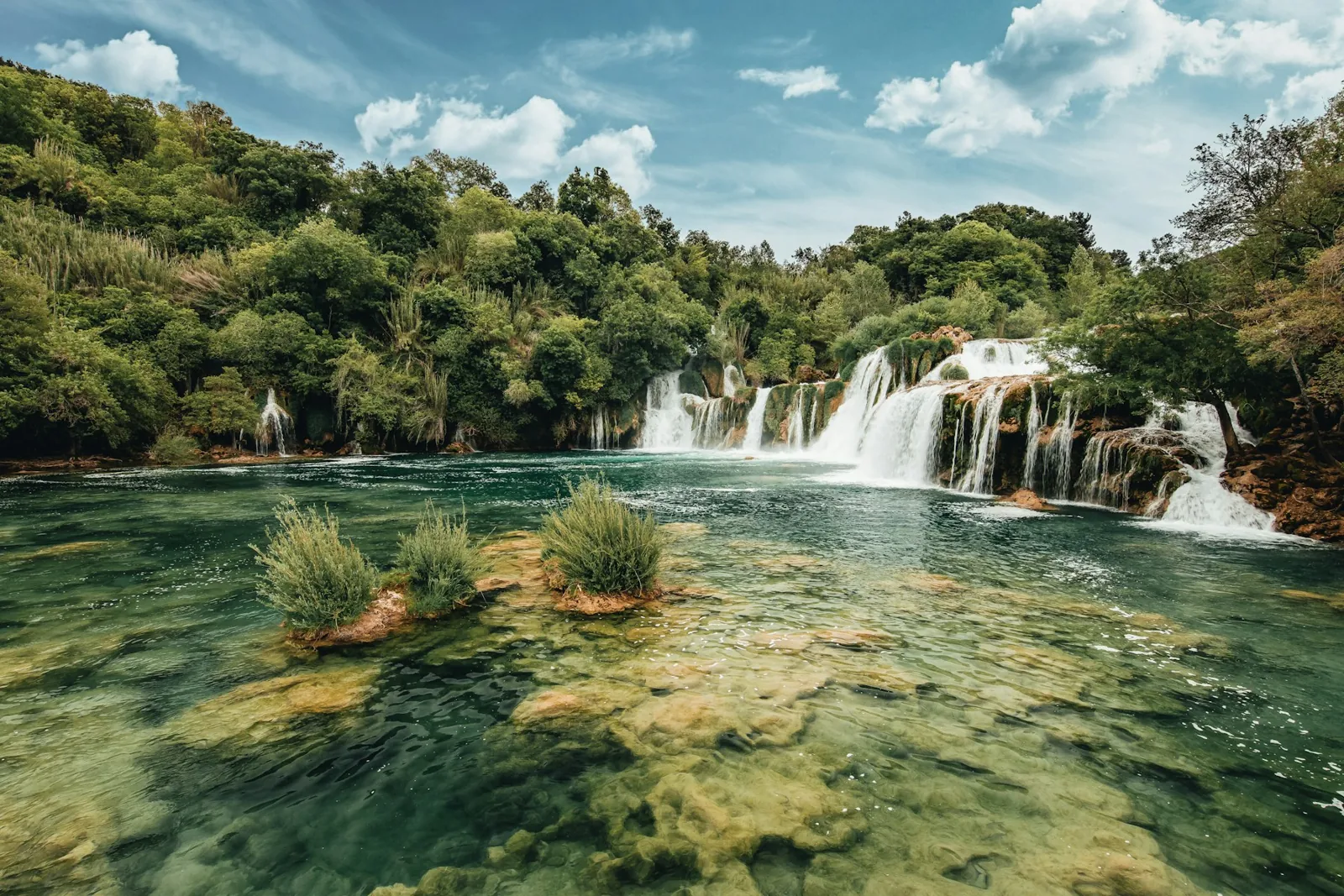 Vattenfall i Krka nationalpark
