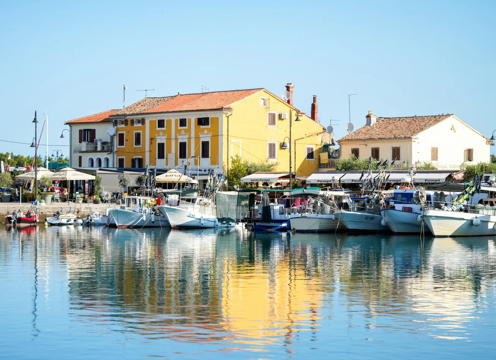Hamnmiljö i Novigrad