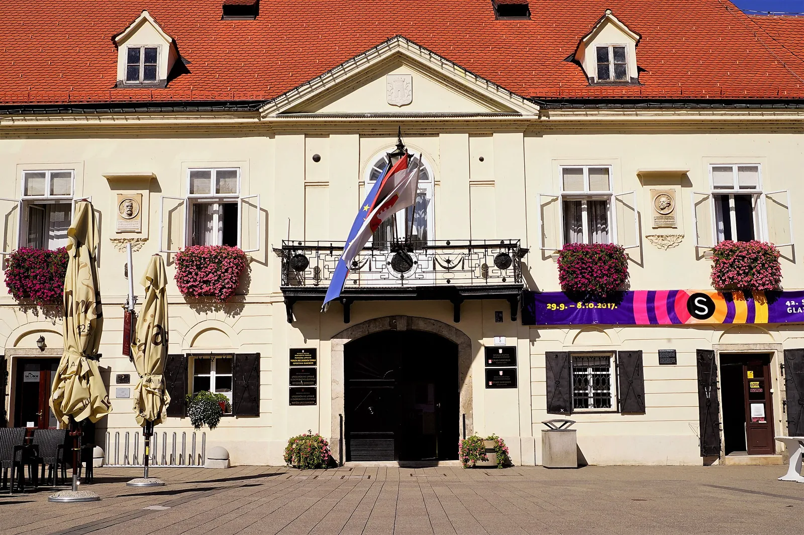 Bebyggelse vid Kung Tomislavs torg i Samobor