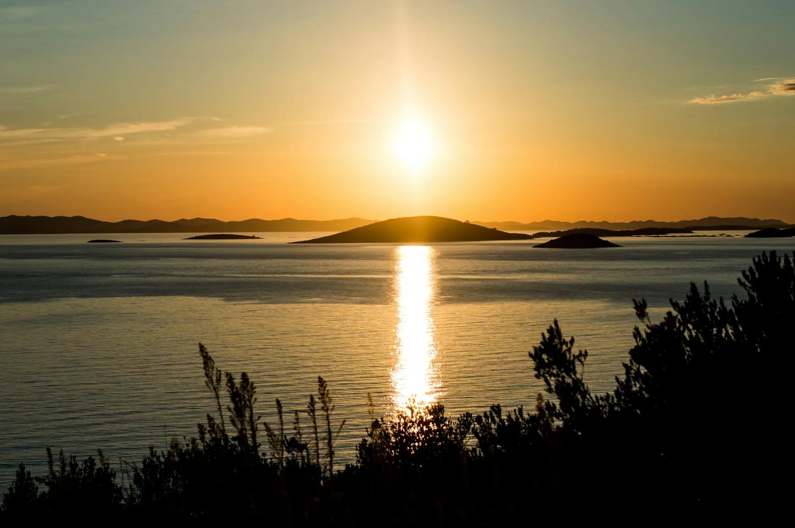 Solnedgång vid Murter